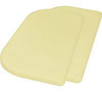 Lot de 2 draps-housses en jersey - 89 x 51 cm - Jaune