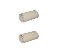 Lot de 2 draps Housses Jersey Beige Bonnet 30 cm 100% Coton Biologique 160x190