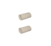 Lot de 2 draps housses jersey beige bonnet 30 cm 100% coton biologique 80x200