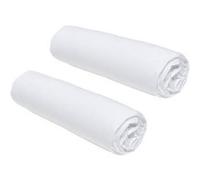 lot de 2 draps housses today essential - 90 x 190 cm - 1 personne - 100% coton - craie Craie G
