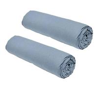 Today Essential - Lot de 2 draps Housses 90x190 cm 1 Personne 100% Coton Denim