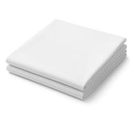 Lot de 2 draps Plats Blanc Unis en Coton 100% Naturel - Dimensions 240 x 300 cm- 2Personnes - Tissage100% Coton 57 Fils/cm² - Doux, résistants et faciles d’Entretien