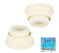 Lot de 2 échelles de piscine avec tampon en caoutchouc, accessoires pour échelle de piscine, pièces de rechange, matériau en caoutchouc, diamètre 39 mm, peut être connecté aux escaliers mécaniques de