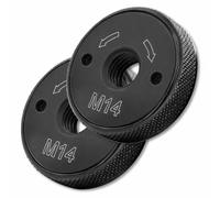 Lot de 2 Écrous Serrage Rapide M14 Meuleuse - Sans ompatibles 115/125 mm - Changement Facile et Sécurisé - OMNIVOR