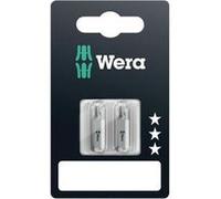 Wera Embout cruciforme PH2 05073305001 – Acier à outils allié extra-rigide D 6.3 25 mm – Lot de 2