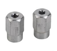 Lot de 2 embouts de tournevis pour arbre flexible - Écrou d'entraînement rotatif - Pièce de rechange 2610916116 - Adaptateur en métal pour Dremel/connecteur d'arbre flexible/écrou d'entraînement 225