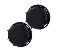 Lot de 2 embouts IBC 60 mm pour cuve 1000 L - raccord robinet/tuyau plastique noir étanche