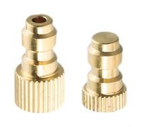 Lot de 2 embouts mâles en laiton et buse pour système d'air à connexion rapide de 8 mm, capuchon anti-poussière pneumatique industriel avec raccord aveugle pour protéger le joint torique des débris