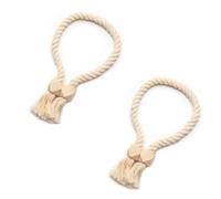 Lot de 2 Embrasses pour Rideaux Magnetiques en Forme Octogonale Attache | Rideau, Percage, Corde, Coton, Beige, Salon, Chambre, Accroche, Aimant, Design, Moderne, Elegant, qualite, Solid