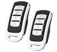 Lot de 2 émetteurs manuels pour Hörmann HSM4-868 HS(M) 2/4 HSE2-868 HS4-868 Compatible avec l'émetteur manuel Marantec Digital D302 D304 Compatible avec l'émetteur manuel Bernois Toranriebe BHS140