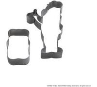 Lot de 2 emporte-pièces nounours Zenker par Haribo Gris G