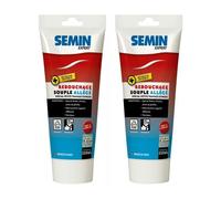 Lot de 2 enduits de rebouchage allégé pour trous et fissures importants Semin - intérieur - tube de 250 ml (115g)