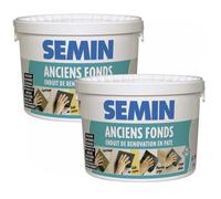 Lot de 2 enduits de rénovation pour les supports irréguliers Anciens Fonds Semin - intérieur-extérieur - seau de 5 kg