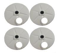 Lot de 2 enjoliveurs pour Toro 22" pour tondeuse recy Pièce de rechange 127-6840 110-1792 - En plastique blanc