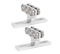 Lot de 2 ensembles de chariots à 6 roues pour matériel électrique PA200 PA1000, convient pour les canaux non endommagés de 1-5/8" ou plus haut, capacité de charge jusqu'à 255 kg
