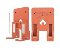 Lot de 2 entretoises magnétiques pour charnière de porte d'armoire - Outil d'alignement pour montage - Jauge de charnière pour cadre de porte - Pour bricoleurs, du bois, femmes et