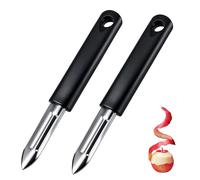 Lot de 2 éplucheurs professionnels, avec poignée ergonomique antidérapante | WMF Éplucheur à légumes en acier inoxydable pour pommes de terre, carottes, concombres, pommes et poires