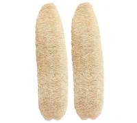Lot de 2 éponges de luffa naturelles pour la vaisselle et le bain - Éponge luffa entière 31 à 35 cm pour l'exfoliation et le nettoyage la cuisine, naturelle
