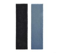 Lot de 2 éponges filtrantes pour climatiseur - Pour fenêtre générale et unités portables - En coton - Piège à poussière amélioré - Accessoire de refroidissement - Couleur blanche - 21 x 52 mm - Taille