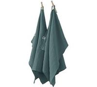 Lot de 2 Essuie-mains 50x70cm Gaze de Coton Canard - OUREA - ALTOBUY Bleu G