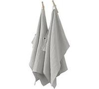 Lot de 2 Essuie-mains 50x70cm Gaze de Coton Nuage - OUREA - ALTOBUY Gris G