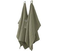 Lot de 2 Essuie-mains 50x70cm Gaze de Coton Romarin - OUREA - ALTOBUY Vert G