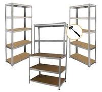 Monster Racking Galwix : rayonnage pour charges lourdes, rayonnage de stockage, rayonnage de garage, rayonnage en acier, rayonnage industriel, rayonnage d'atelier, rayonnage à emboîter, rayonnage méta