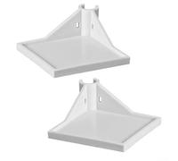Lot de 2 étagères d'angle pour tente de culture en polypropylène, conçues pour systèmes de poteaux de 16 mm ou 22 mm, option de montage peu encombrante pour accessoires de culture en intérieur (2