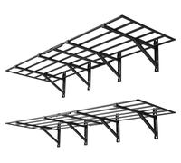 Lot de 2 étagères de garage - Étagère murale en métal - Capacité de charge de 362 kg par tablette - 183,2 x 63,5 x 30,5 cm - Support à outils pour atelier - Étagère de rangement pour garage ou cave