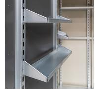 Lot de 2 étagères en acier pour armoire de jardin Giarmadio - Telluria