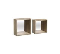 ETAGERE FIXY Miroir Cube NAT X2