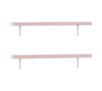 Lot de 2 étagères murales Vestnes 80 x 17 x 4 cm rose