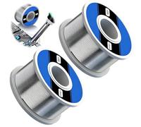Lot de 2 Étain à Souder 1 mm 100 g avec Flux Colophane Intégré | Fil de Soudure Électronique pour P CB, Circuits Imprimés, Réparation de Câbles, Micro-Soudure, DIY et Composants Électriques