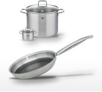 Lot de 2 Faitouts 12/26 cm et Poêle 28 cm Elo Relief Solution