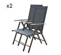 Lot de 2 fauteuils de jardin BRESCIA