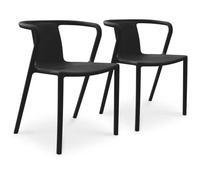 Paris prix Lot de 2 fauteuils de jardin - Noir