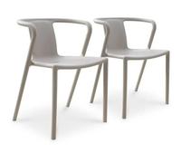 Paris prix lot de 2 fauteuils de jardin empilables - Sable
