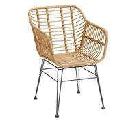 Lot de 2 fauteuils de jardin ""Lambada"" sésame en acier traité époxy - Hespéride