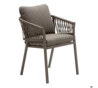 Hespéride Fauteuils de jardin ORIENGO Macchiato Café – Aluminium traité époxy, Polyester – Lot de 2