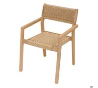 Lot de 2 fauteuils TEMEIRA Acacia certifié FSC®, Résine tressée synthétique Hespéride