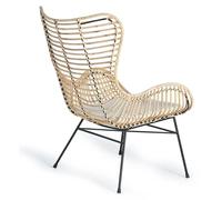 Lot de 2 fauteuils en rotin Kuvia, 90 cm x 70 cm x 70 cm, Giner y Colomer