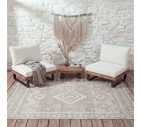 Lot De 2 Fauteuils Lounge Hwc-H54, Fauteuils De Jardin, Bois D'acacia Certifié Fsc, Aluminium Marron, Rembourrage Blanc Crème Marron