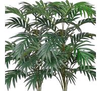 Lot de 2 Feuilles de Palmier artificielles en Pot, 21 têtes, Fausses Feuilles Palmier Tropicales réalistes, décoration pour intérieur, Maison, Salon, Bureau, fête