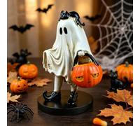 Lot de 2 figurines fantômes décoratives pour Halloween, décoration de table avec chauve-souris, citrouille, figurines décoratives pour Halloween, décoration de table (B)