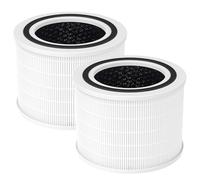 Lot de 2 filtres Core 200S compatibles avec purificateur d'air LEVOIT Core 200S, filtre HEPA 3 en 1, filtre HEPA haute efficacité, filtre de rechange Core 200S-RF, blanc