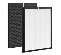 Lot de 2 filtres de rechange compatibles avec les purificateurs d'air Philips 1000 & 1000i, filtre HEPA pour AC1214/10 & AC2729/10, filtre de rechange FY1410/30 et FY1413/30 (1 filtre HEPA + 1 filtre