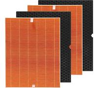 Lot de 2 filtres de rechange H 116130 compatibles avec Winix 5500-2 purificateur d'air et Winix AM80, 2 filtres HEPA véritables et 2 filtres à charbon actif