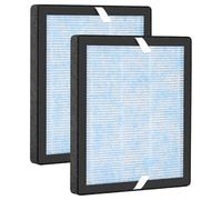 Lot de 2 filtres de rechange HEPA R1 P1801 P1802 compatibles avec purificateur d'air YIOU R1 et Elechomes P1801/P1802, système de filtration en 3 étapes, filtres HEPA H13 True