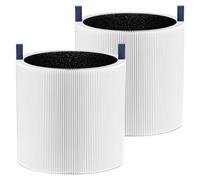 Lot de 2 filtres de rechange Mini Max compatibles avec les purificateurs | Lot de 2 filtres FMINI à charbon actif 2 en 1 pour purificateur d'air Blue Pure Mini Max, blanc
