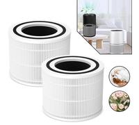 Lot de 2 filtres de remplacement pour purificateur d'air - Filtre HEPA 3 en 1 - Compatible avec les modèles Core 300S et Core 300 - Installation facile